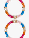 Aros Con Cuentas Multicolor