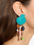Pendientes Largos Con Charms Marinos
