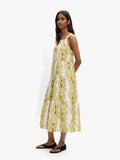 Vestido Midi Estampado 100% Algodón