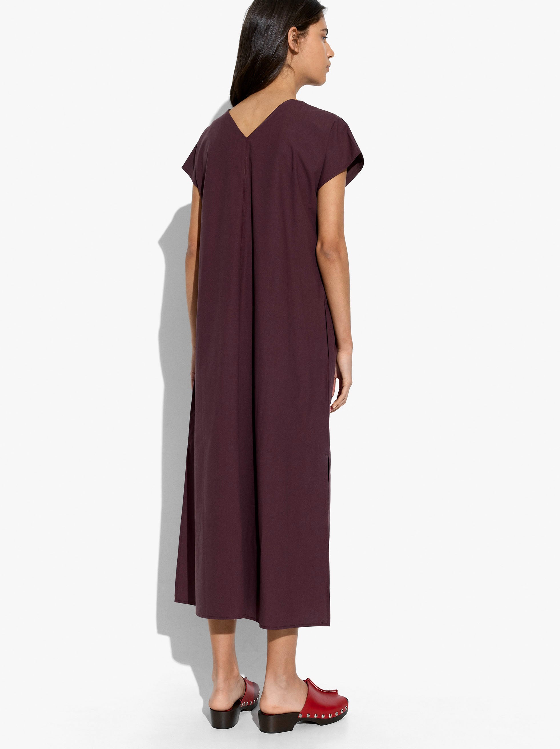 Vestido Midi Con Nudo 100% Algodón