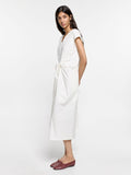 Vestido Midi Con Nudo 100% Algodón
