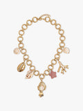 Collar Corto De Eslabones Con Motivos Marinos