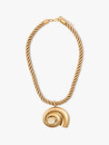 Collar Con Cordón Caracol Espiral