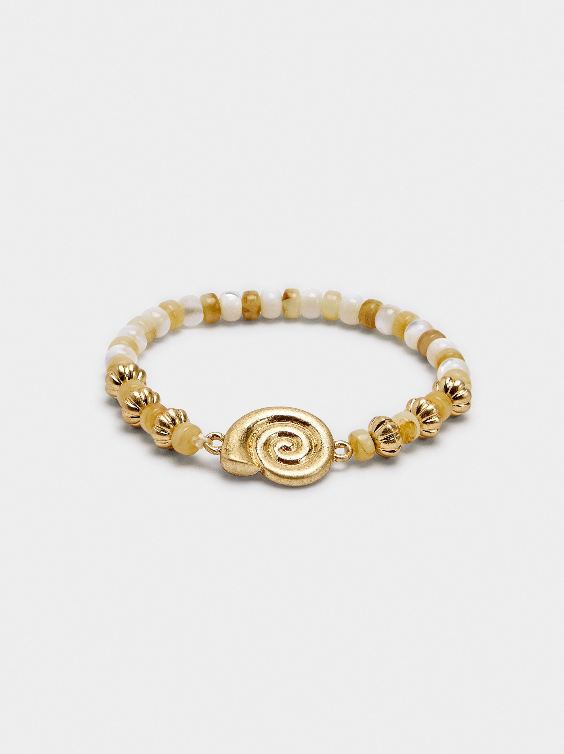 Pulsera Elástica Con Conchas