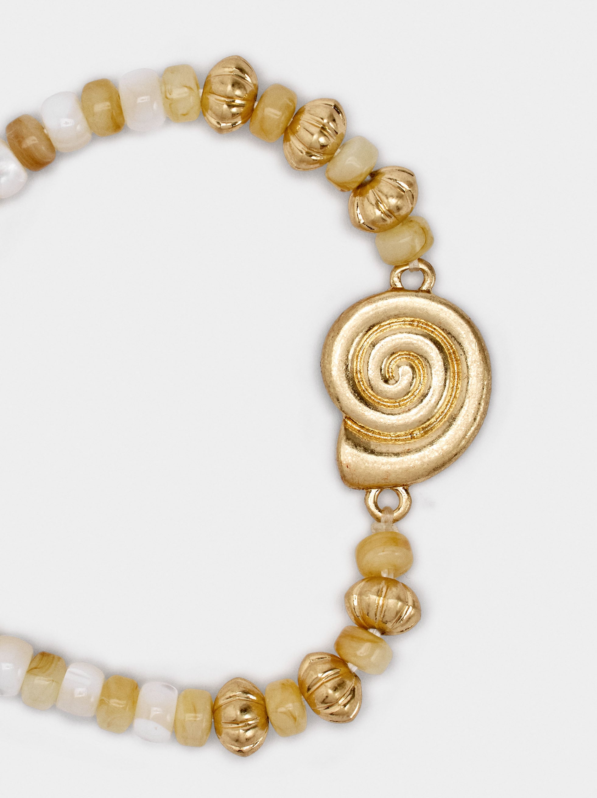 Pulsera Elástica Con Conchas