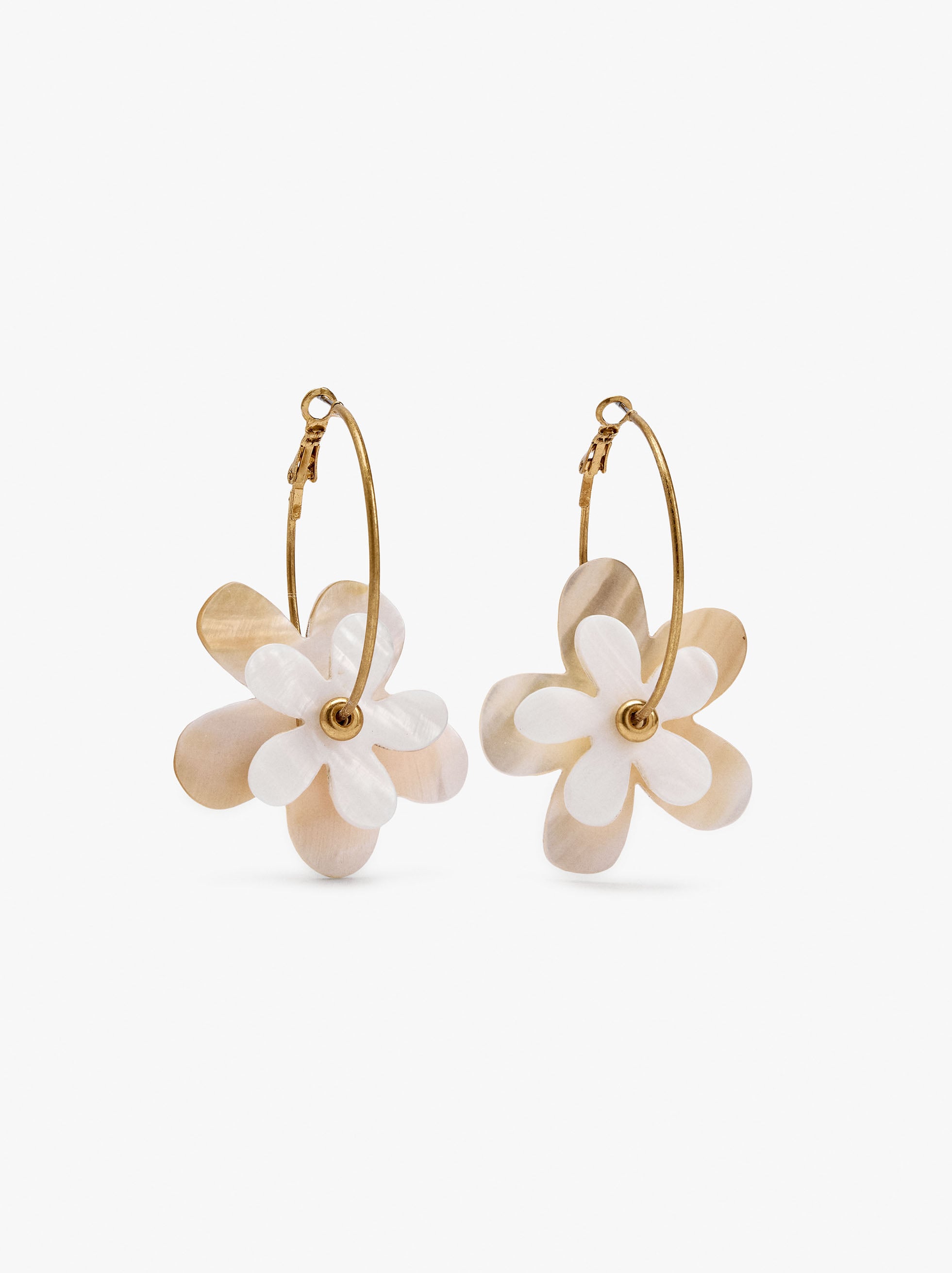 Aros Con Flor De Conchas