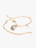 Collar Largo Con Colgante Con Concha