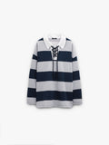 Sudadera Con Rayas 100% Algodón