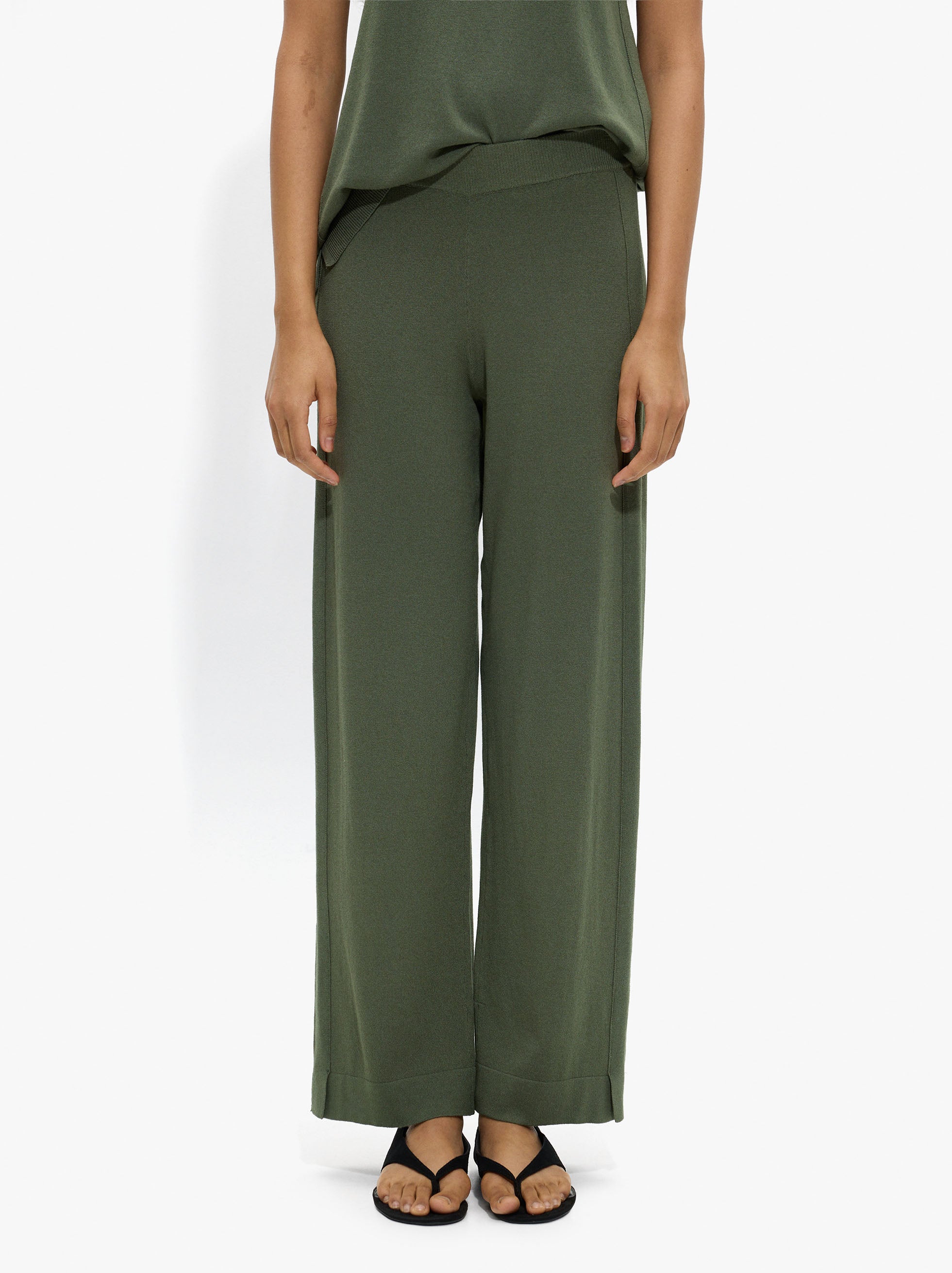 Pantalón Fluido De Punto