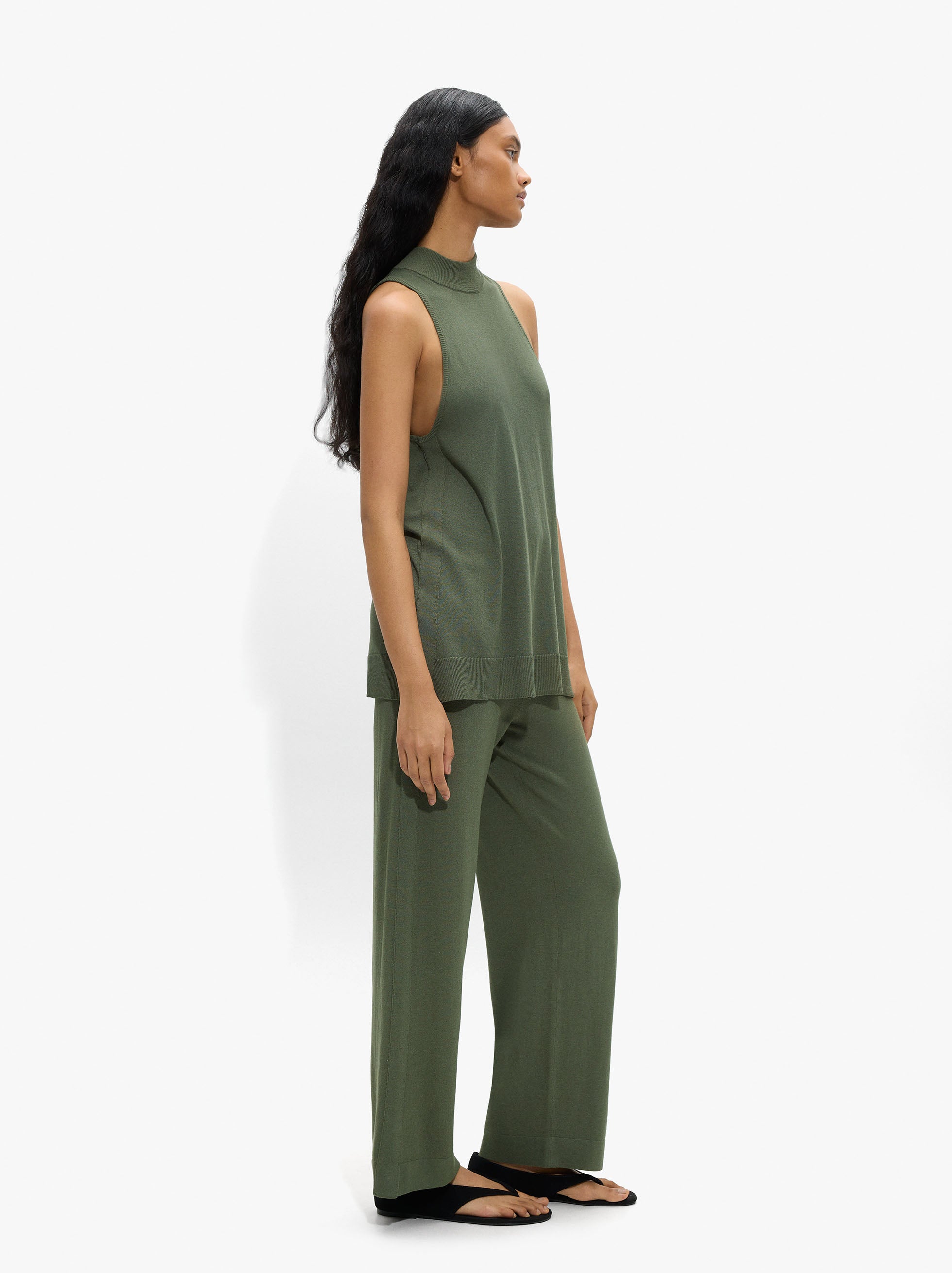 Pantalón Fluido De Punto
