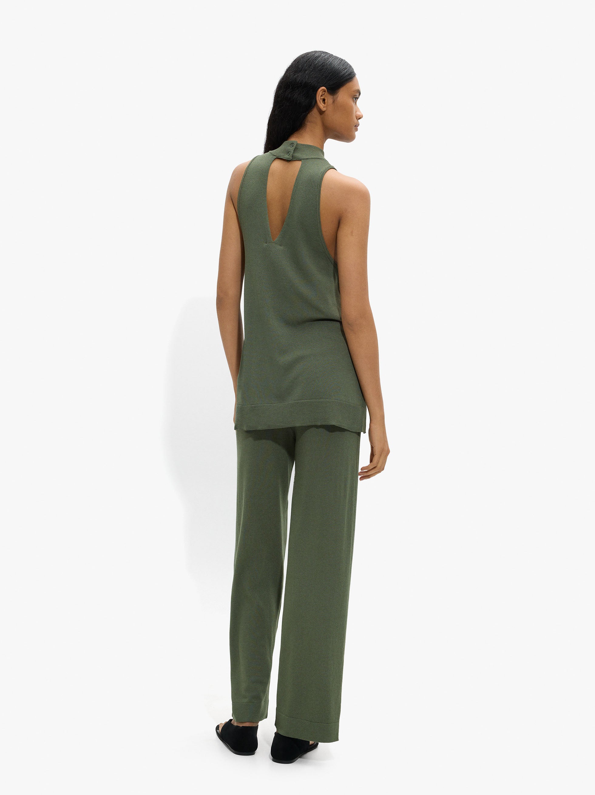 Pantalón Fluido De Punto