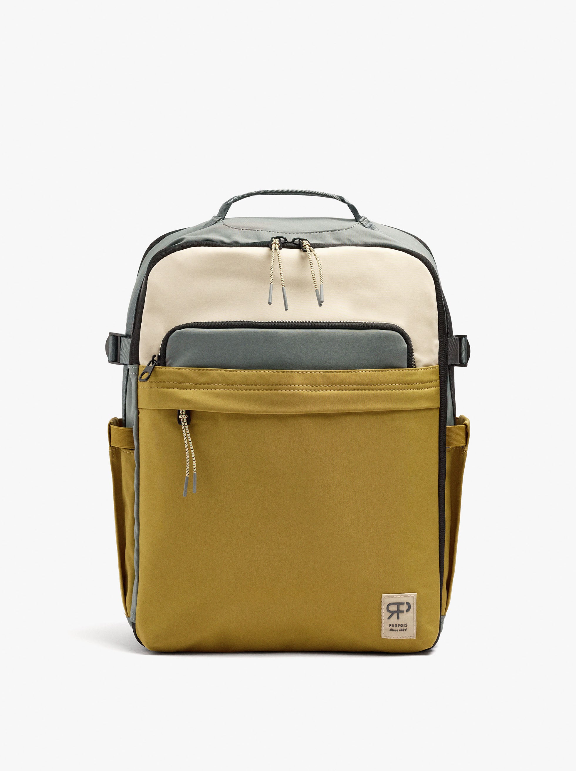 Mochila De Cabina De Nylon Color Block