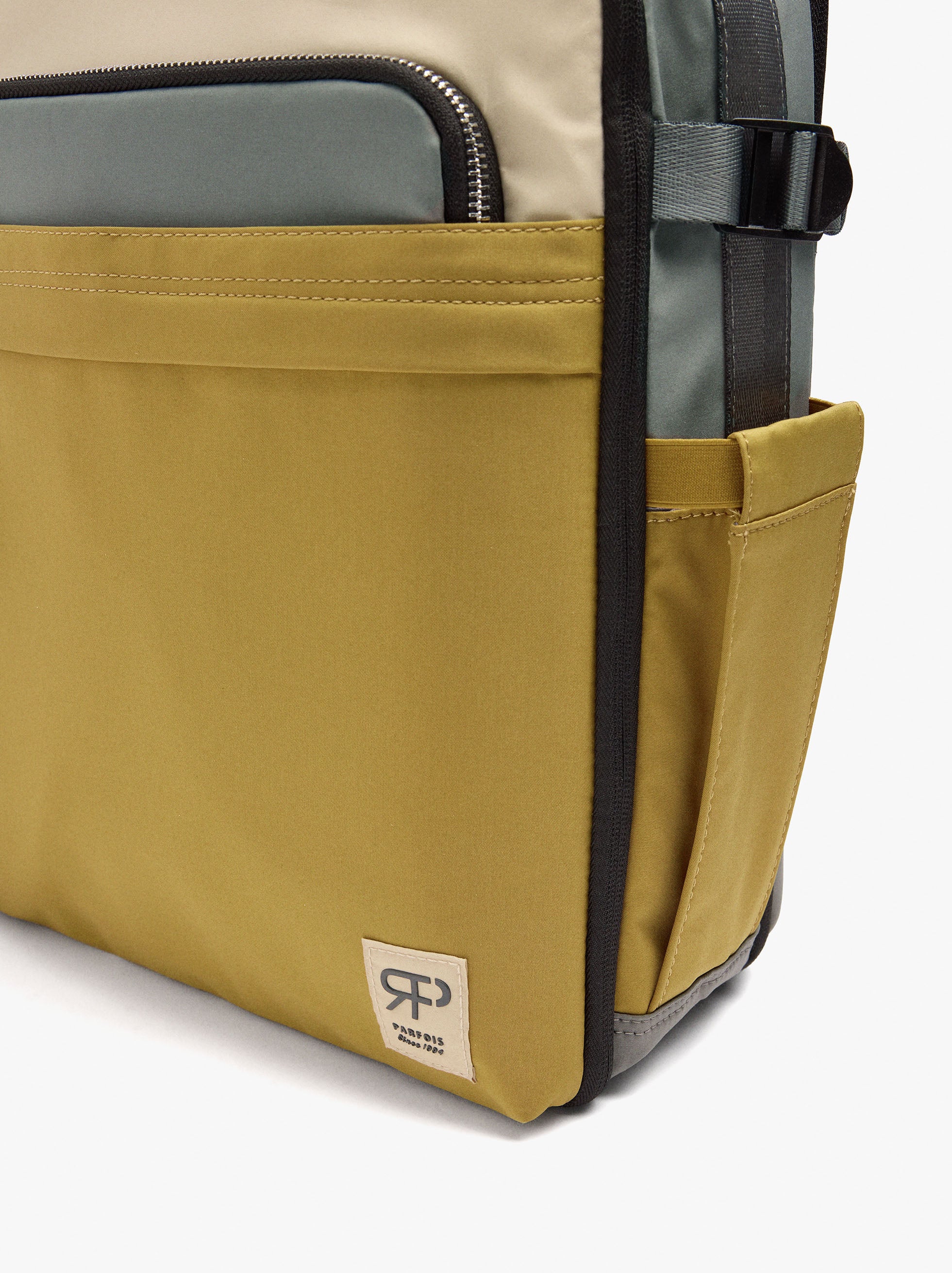 Mochila De Cabina De Nylon Color Block