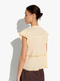 Blusa Con Detalles De Croché 100% Algodón