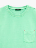 Camiseta Lisa Con Bolsillo 100% Algodón