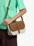 Bolso Bandolera De Lona Con Solapa