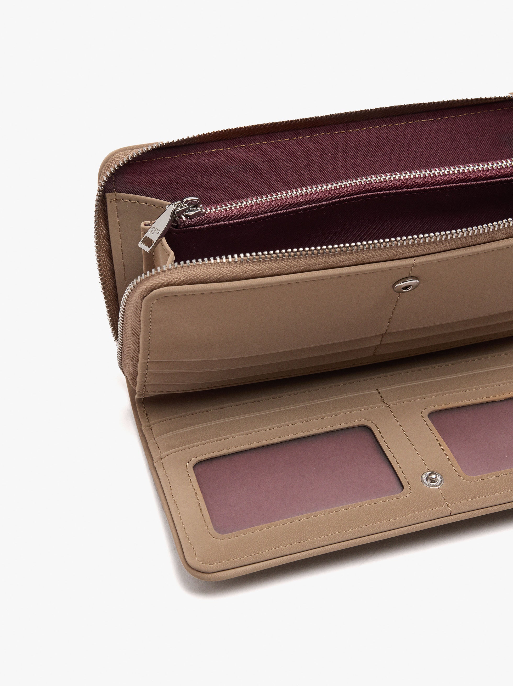 Cartera Básica Con Textura Suave L