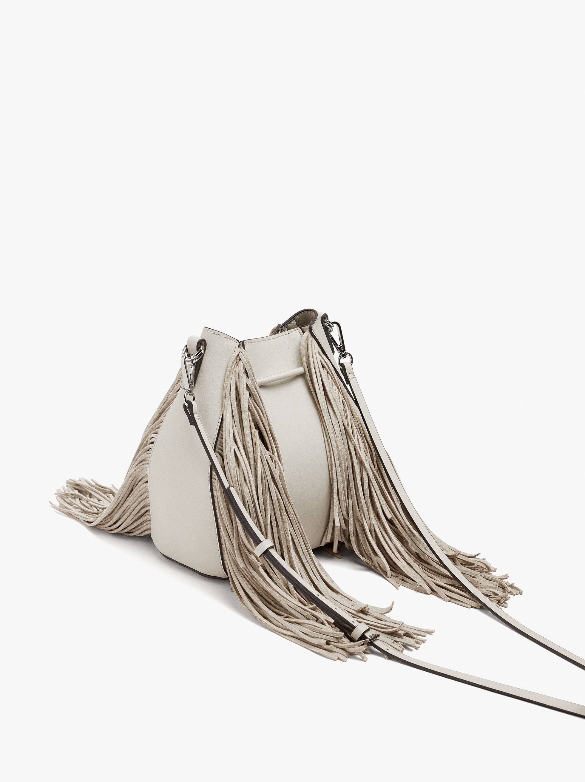 Bolso Bombonera Con Flecos Largos