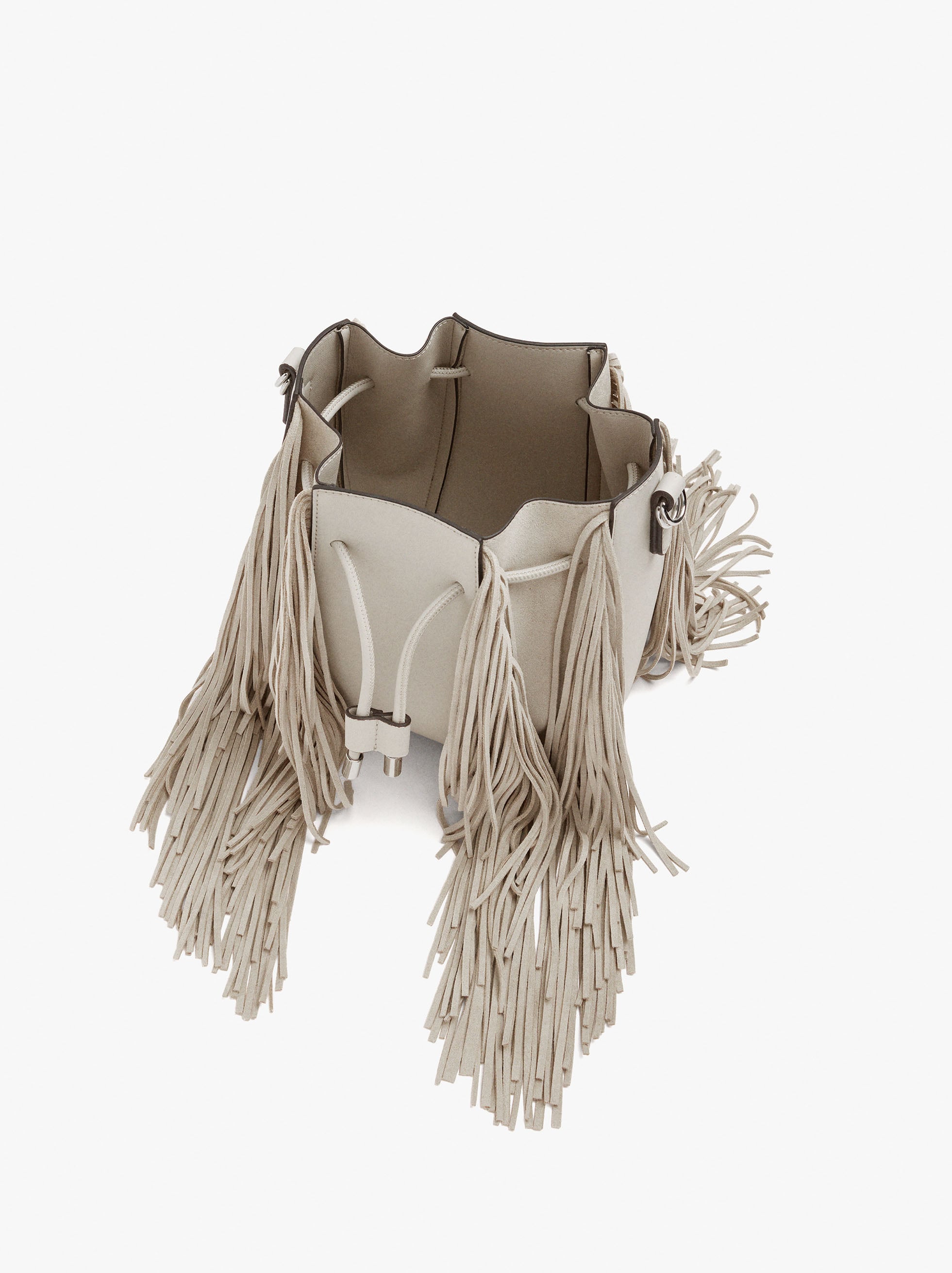 Bolso Bombonera Con Flecos Largos