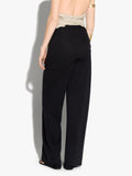 Pantalón Con Drapeado Y Nudo