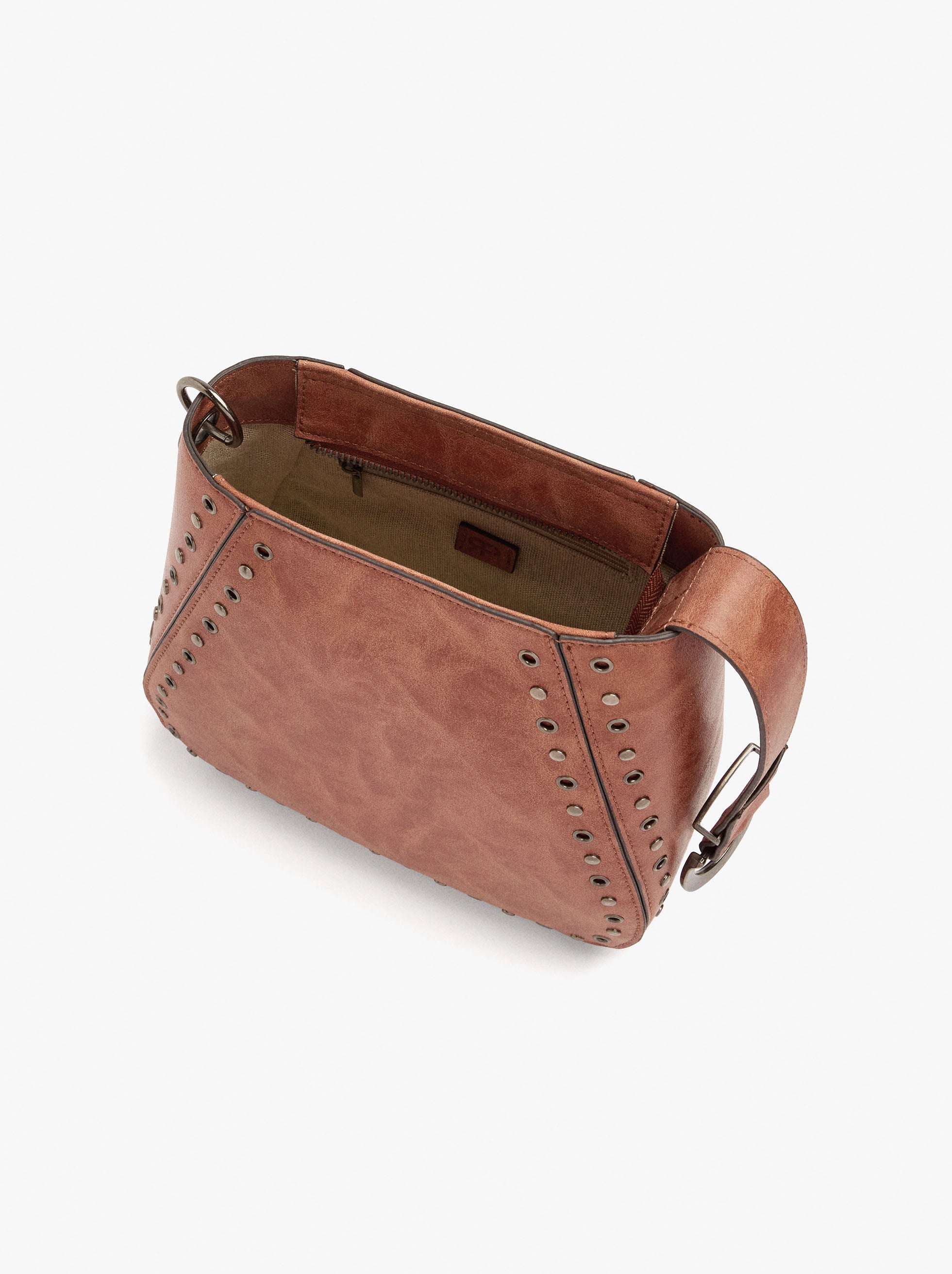 Bolso De Hombro Con Flecos Y Tachuelas M