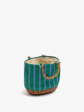 Bolso Tote Con Base De Rattan M