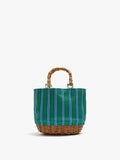 Bolso Tote Con Base De Rattan M