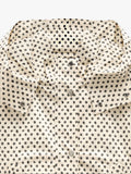 Chaqueta Con Capucha Estampado De Lunares