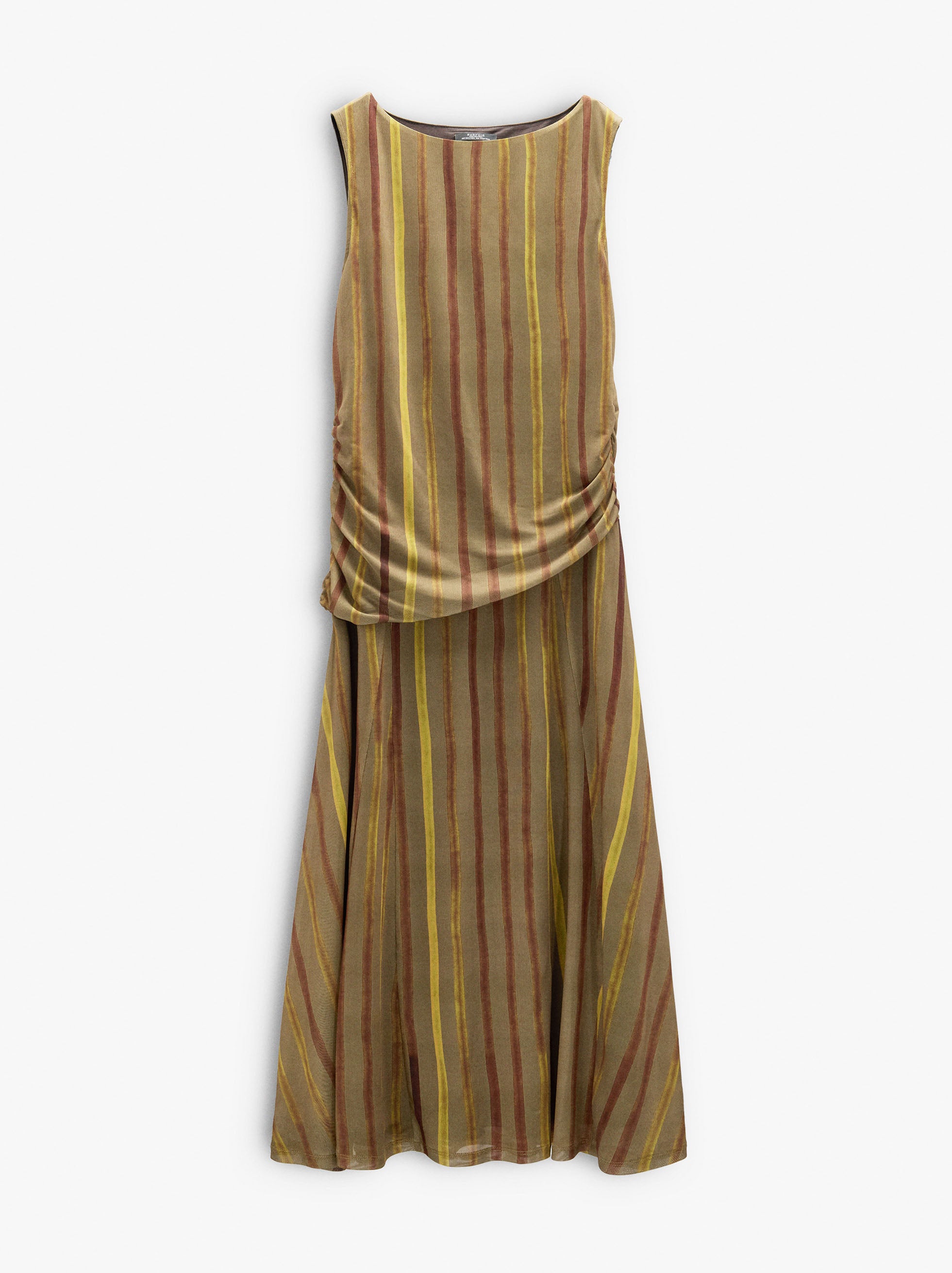 Vestido Estampado A Rayas