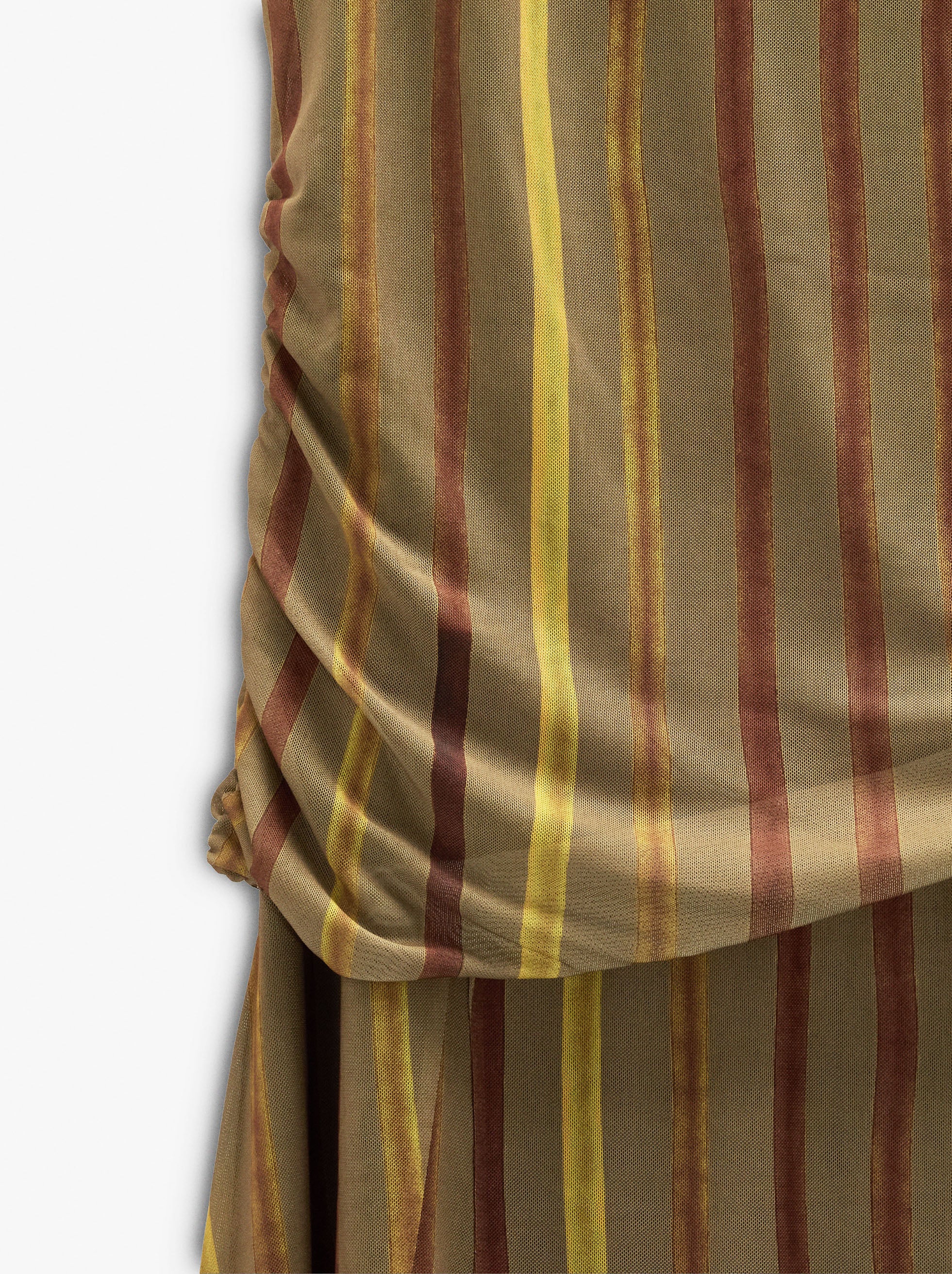 Vestido Estampado A Rayas