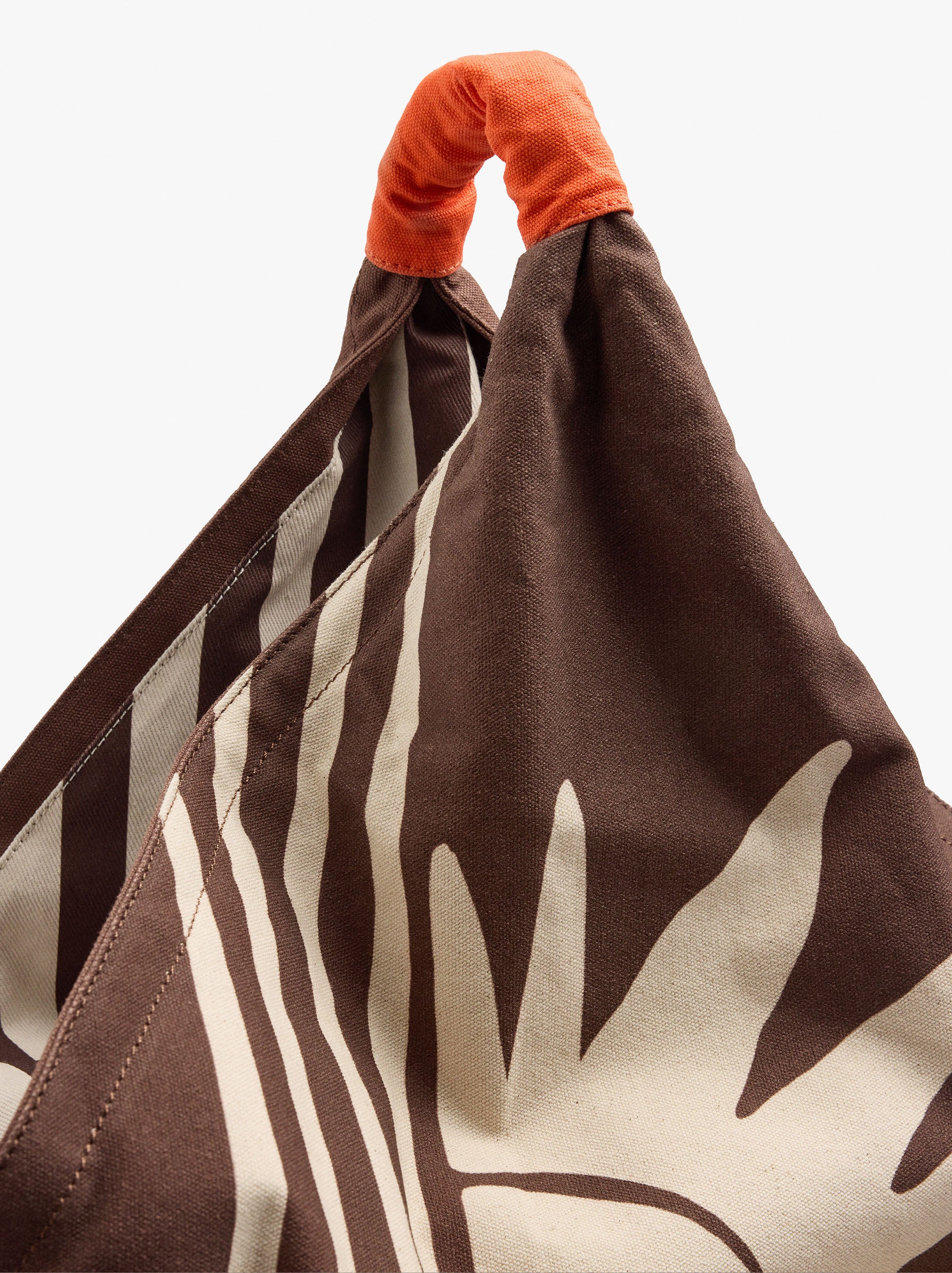 Bolso De Mano Canvas Con Estampado