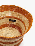Sombrero Bucket A Rayas De Rafia