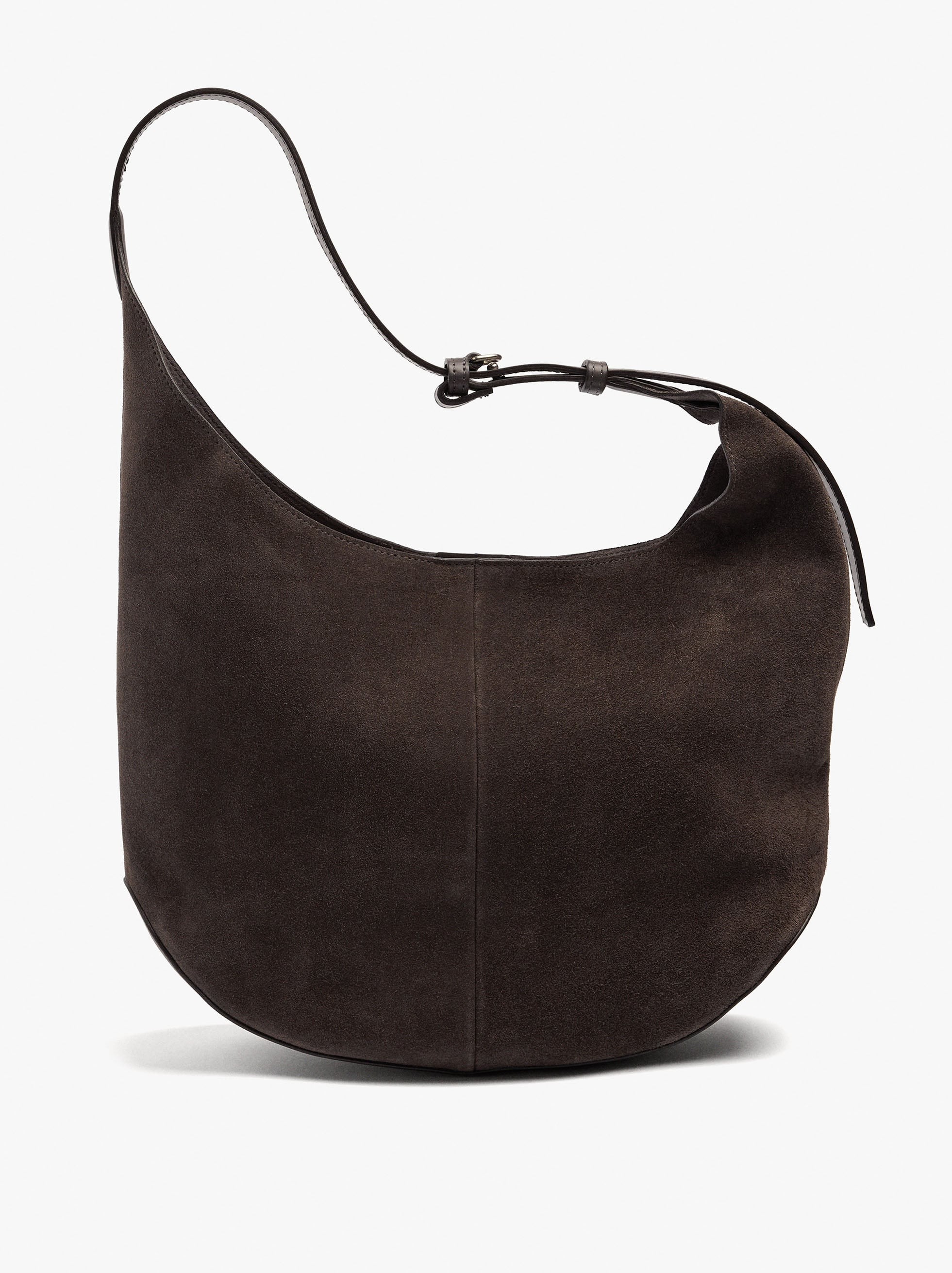 Bolso De Piel Redondeado Con Bolsa Removible