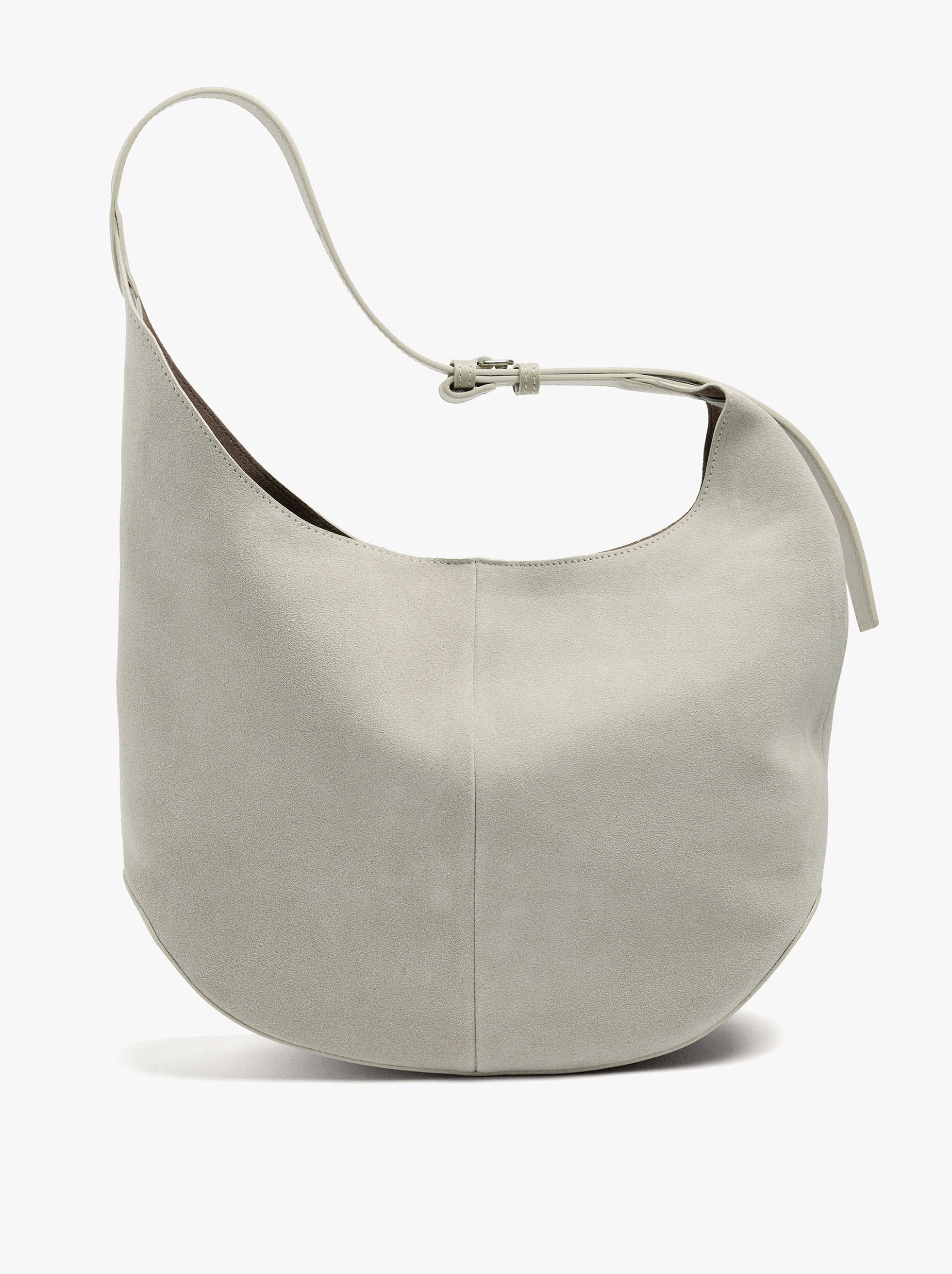 Bolso De Piel Redondeado Con Bolsa Removible