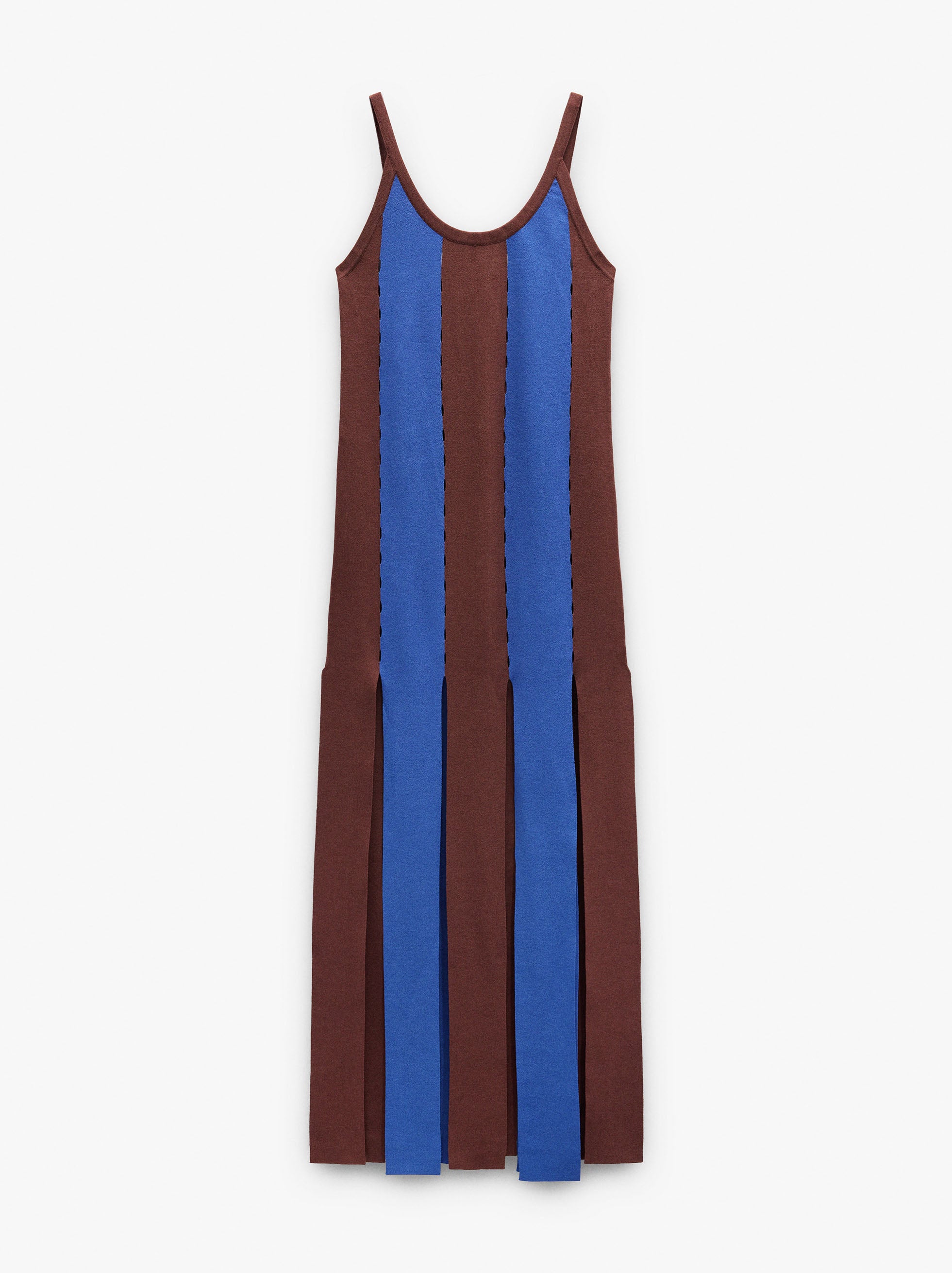 Vestido De Punto A Rayas
