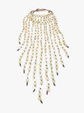 Collar Flecos Largos Con Conchas