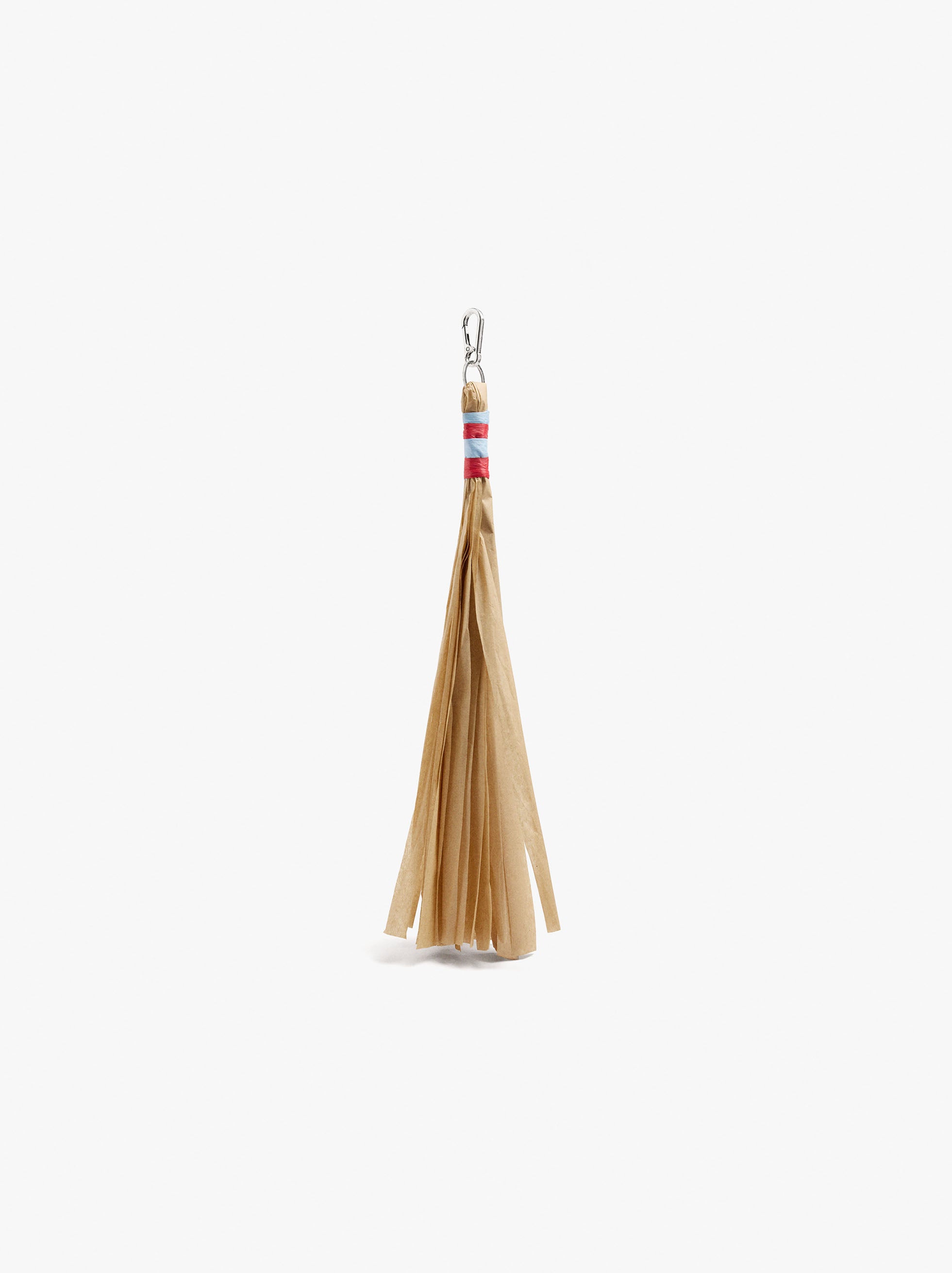 Llavero Charm De Rafia A Rayas