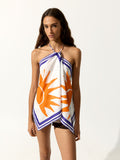 Top Halter Estampado 100% Algodón