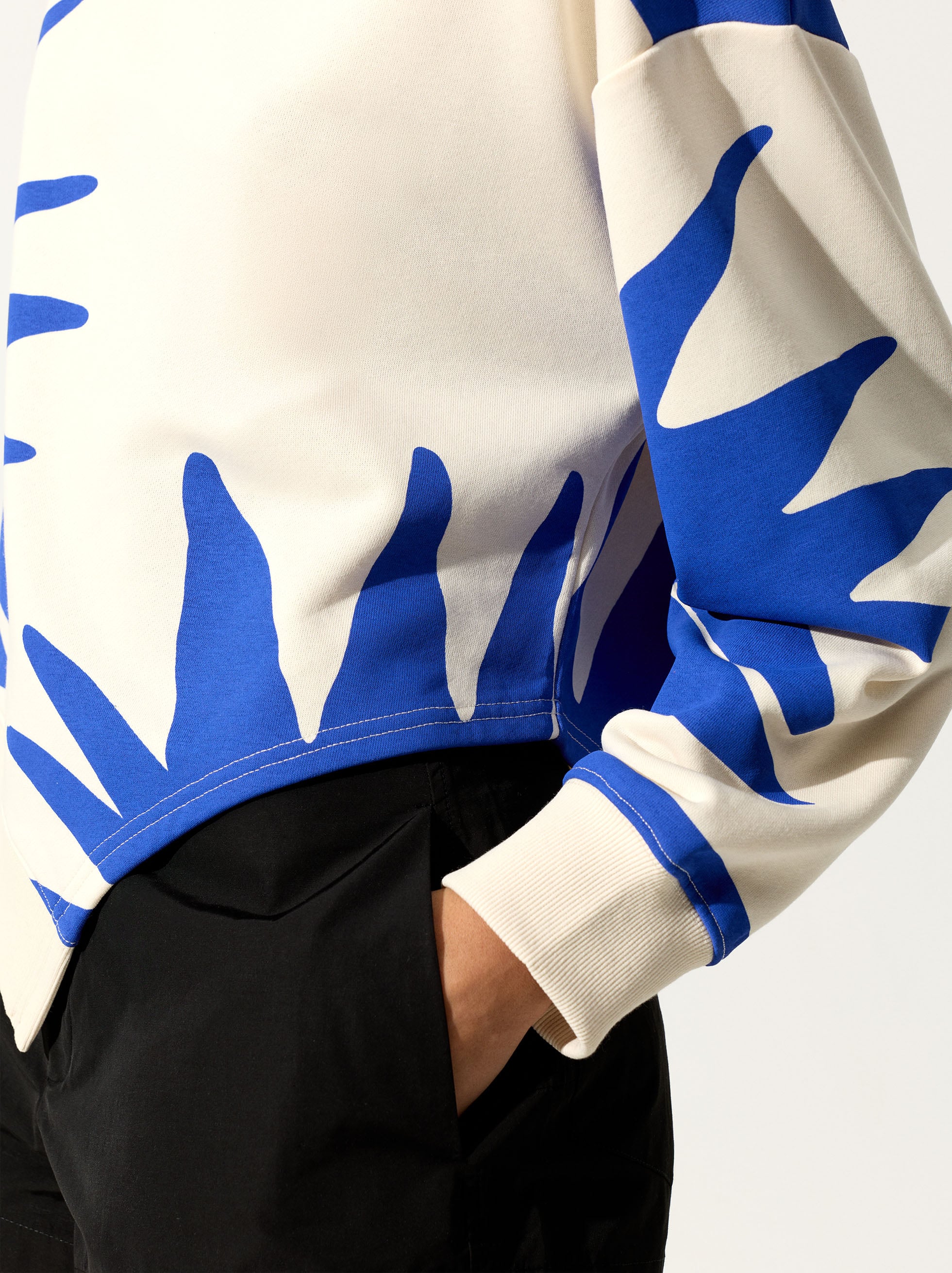 Sudadera Estampada De Algodón