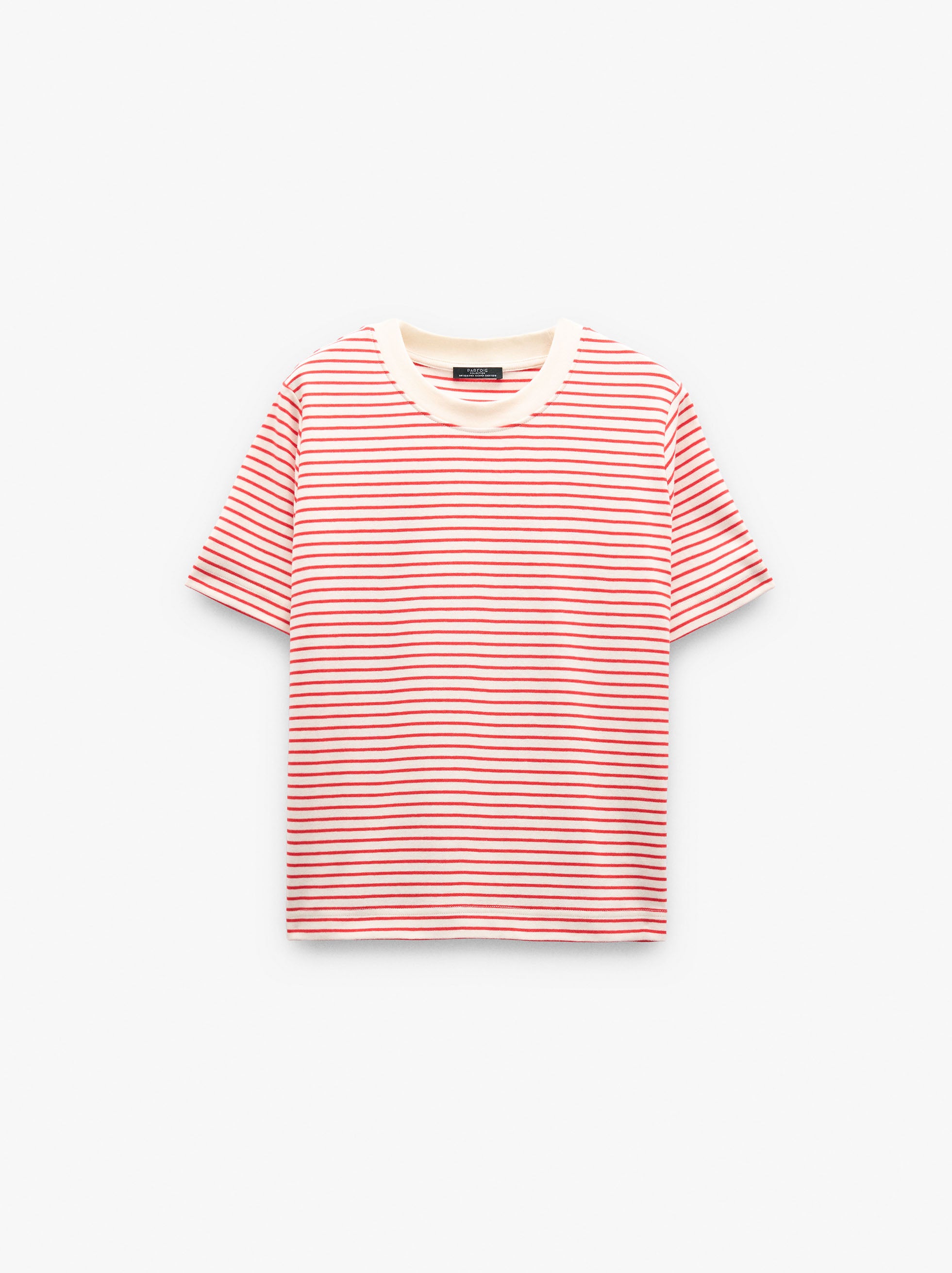 Camiseta De Algodón Con Rayas