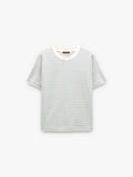 Camiseta De Algodón Con Rayas