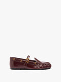 Mocasines De Piel Con Tira Y Hebilla