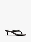 Sandalias De Piel Con Tacón Kitten